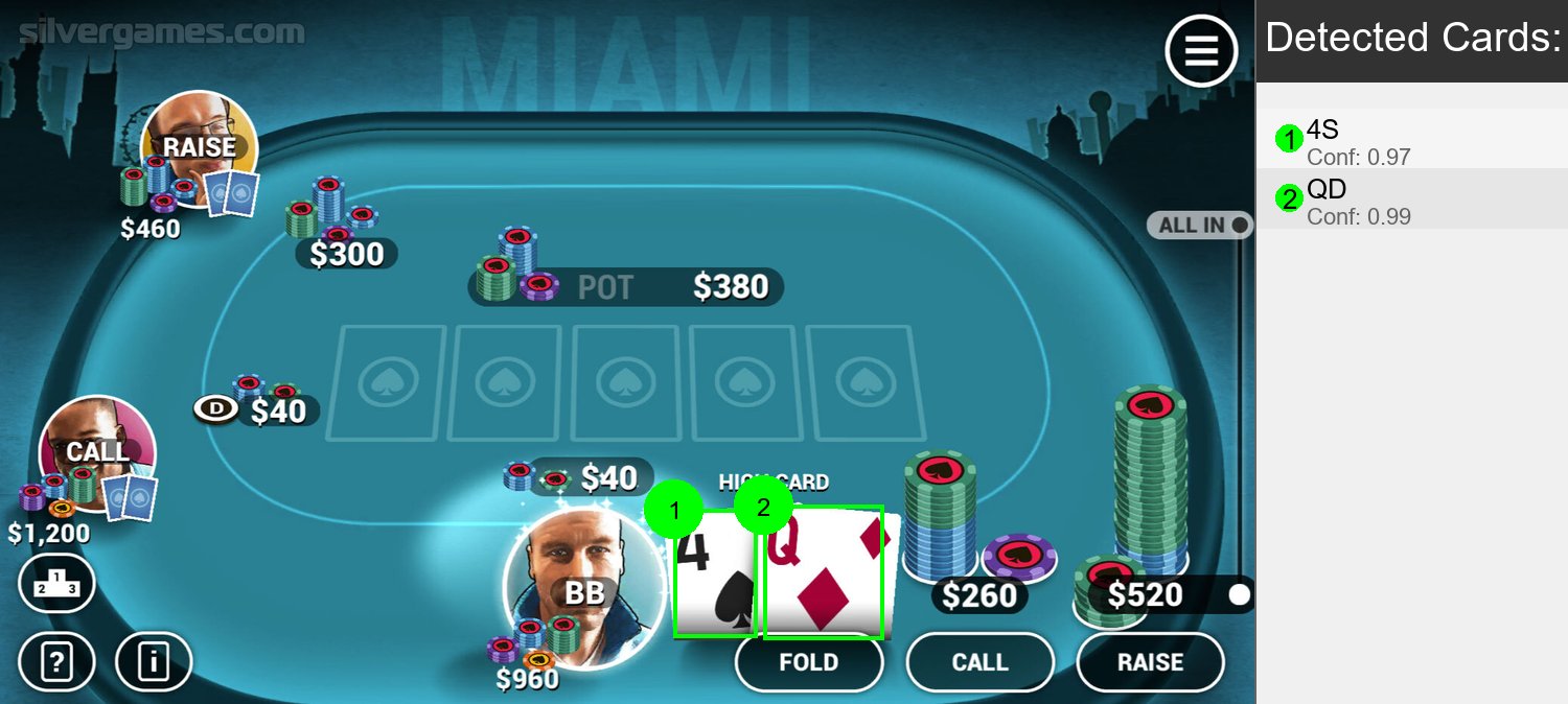 Automated Poker Card Detection System