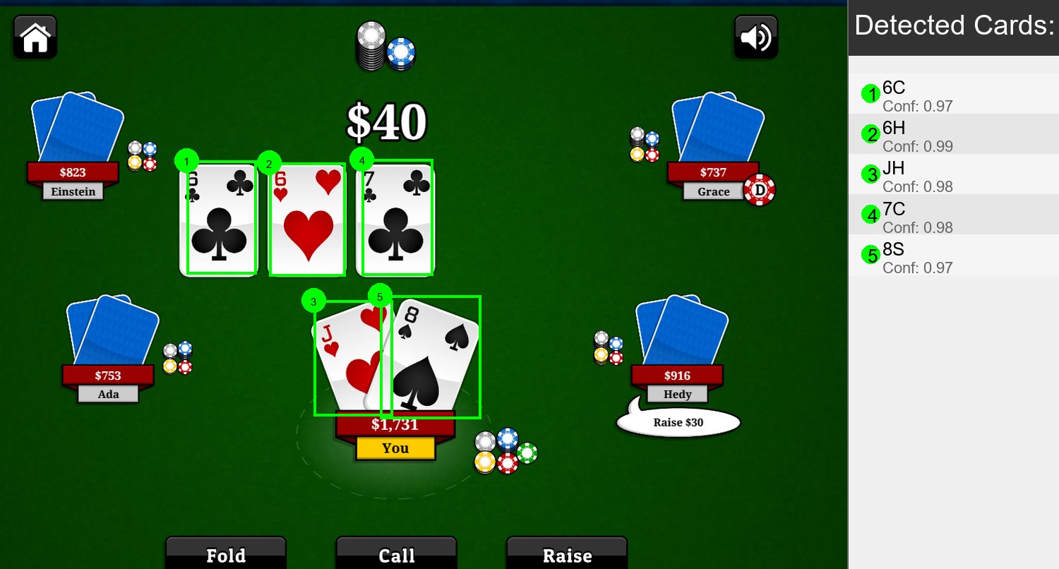 Automated Poker Card Detection System - Image 1